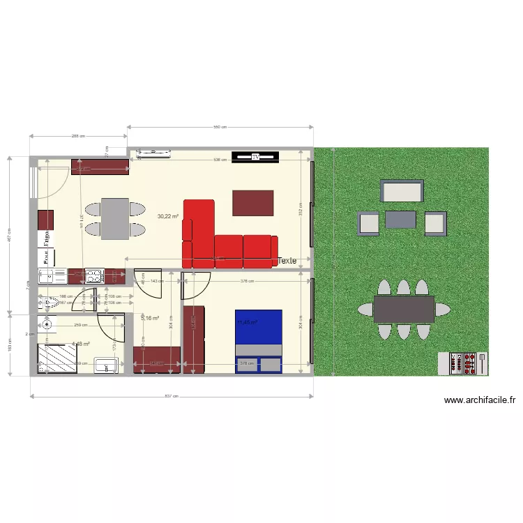studio AMARA 2. Plan de 