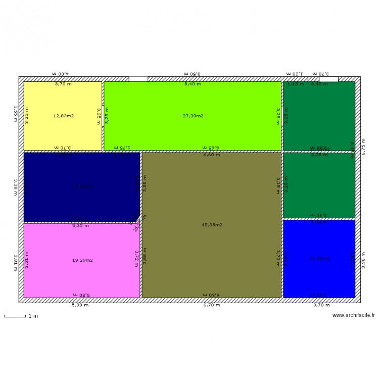 metcia. Plan de 0 pièce et 0 m2