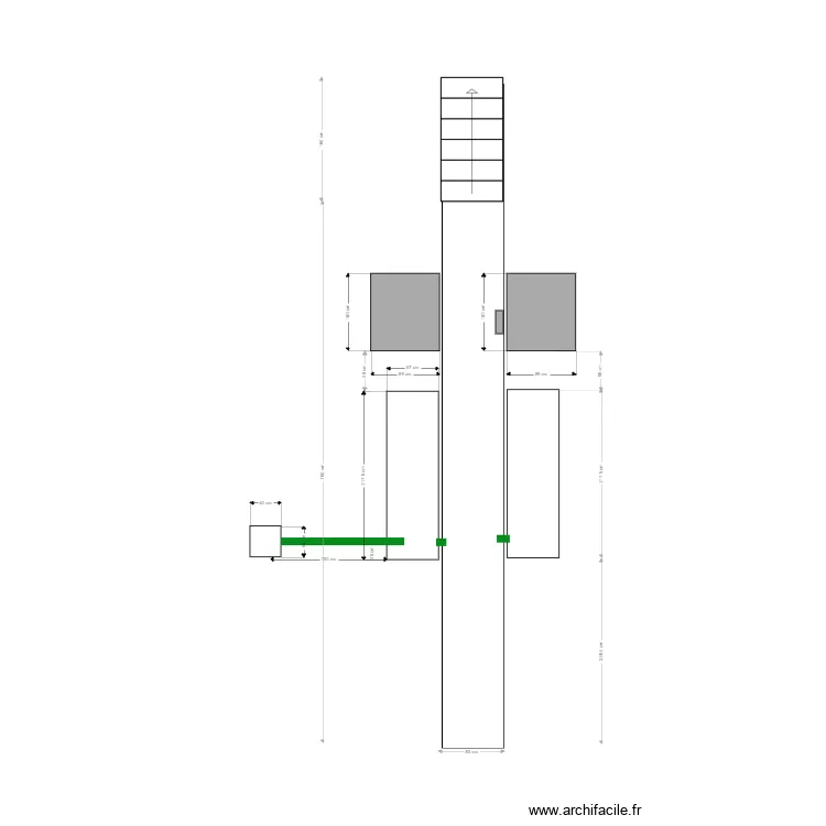 Fosse 8m60 avec levage auxiliaire GST 2300. Plan de Fosse 8m60 avec levage auxiliaire GST 2300. Plan de