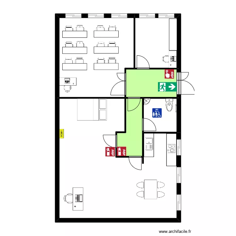 Arles B - evac 2. Plan de 