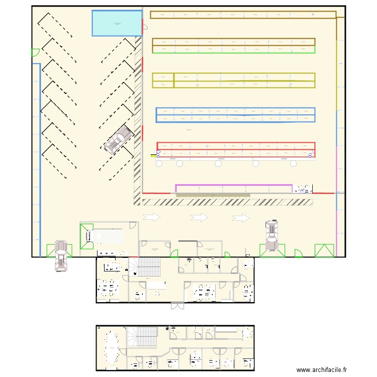 Le Bourget dépôt new bureau. Plan de 0 pièce et 0 m2