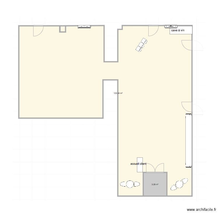 petit caboulot . Plan de 0 pièce et 0 m2