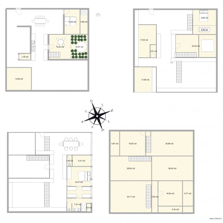 el loft. Plan de 0 pièce et 0 m2