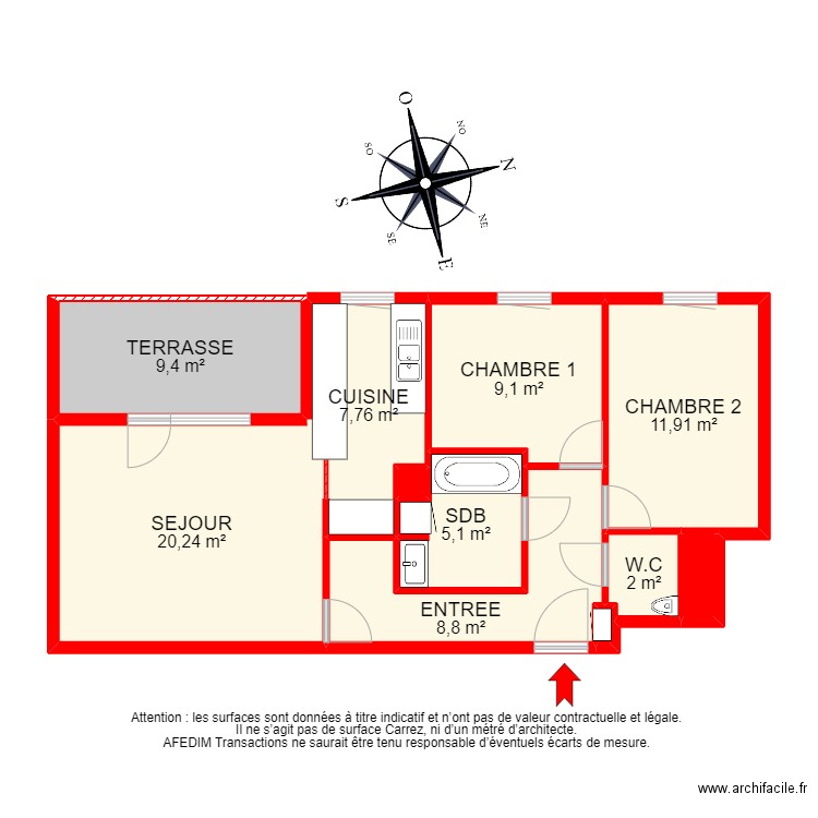 BI 11021 - . Plan de 15 pièces et 87 m2