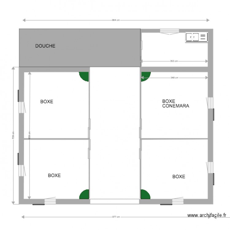 Ecurie Gaspard. Plan de 0 pièce et 0 m2