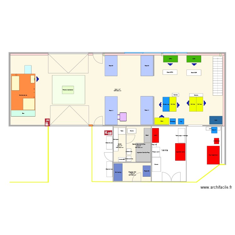 Implantation Zone contrôle FUTURE v2. Plan de 0 pièce et 0 m2