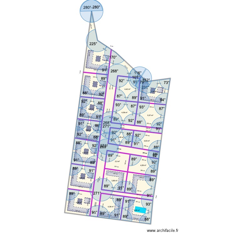 plan iss 6. Plan de 17 pièces et 108 m2