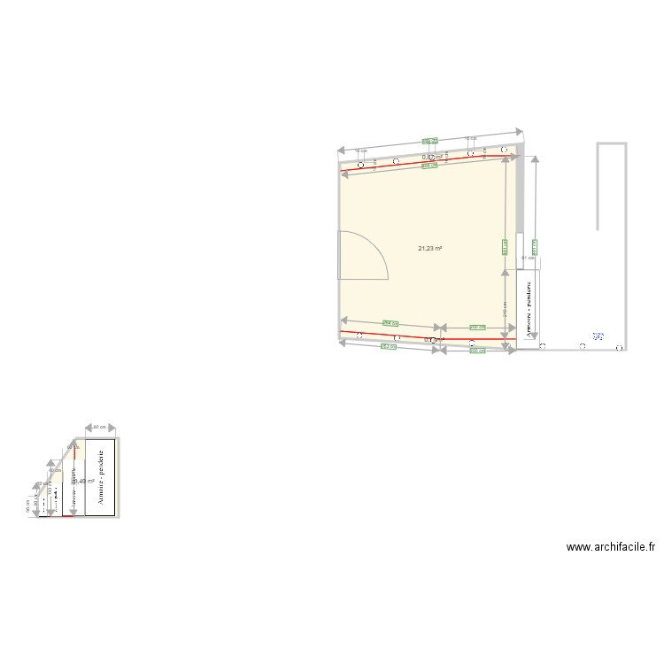 Mezzanine. Plan de 0 pièce et 0 m2