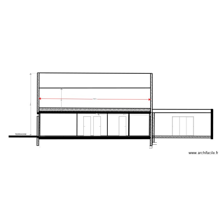 LE HENANFF COUPE AA. Plan de 0 pièce et 0 m2