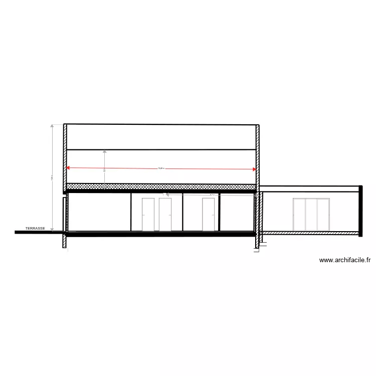 LE HENANFF COUPE AA. Plan de LE HENANFF COUPE AA. Plan de