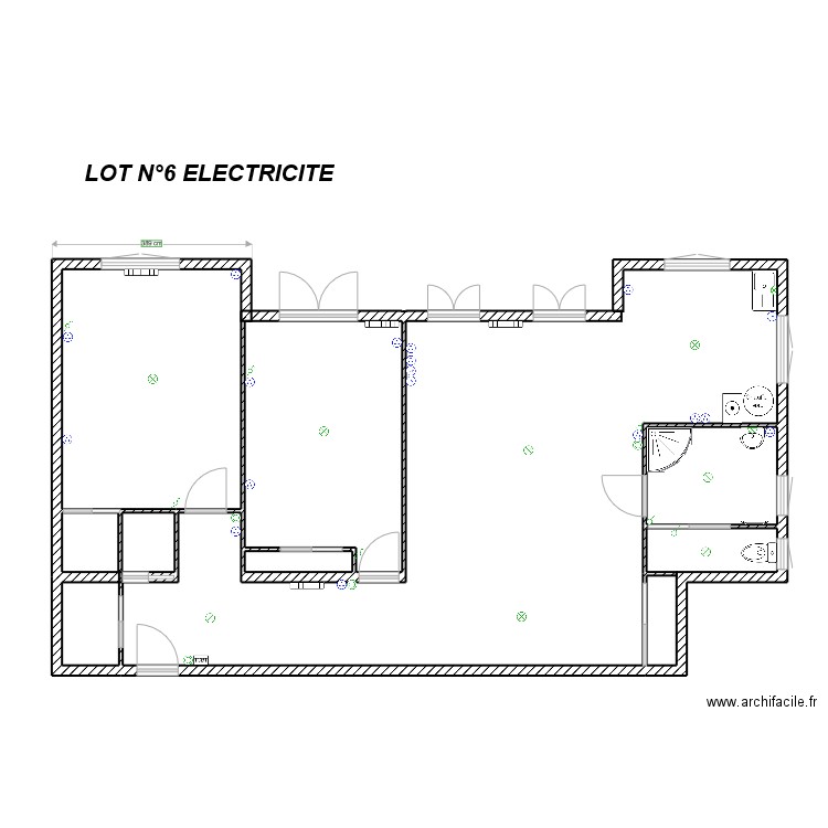 LGT THERY LOT N°4 ELECTRICITE. Plan de 5 pièces et 24 m2