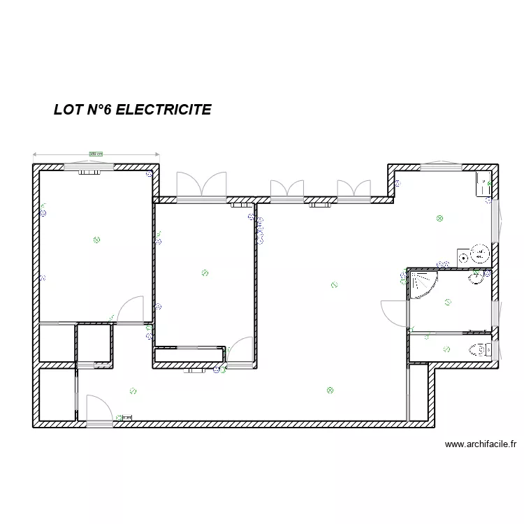 LGT THERY LOT N°4 ELECTRICITE. Plan de LGT THERY LOT N°4 ELECTRICITE. Plan de