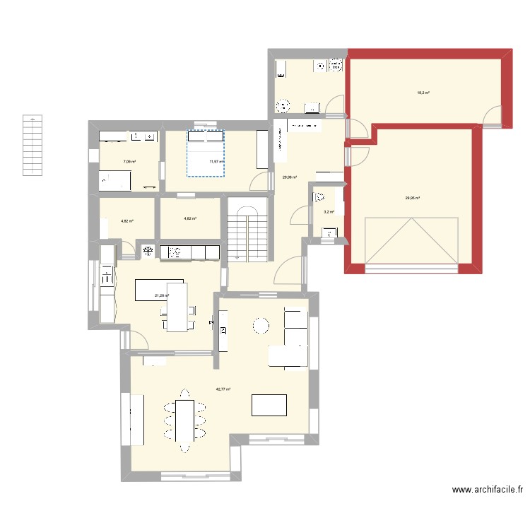 plan 1. Plan de 0 pièce et 0 m2