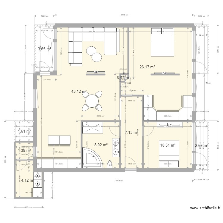 plan appartement jonathan. Plan de 0 pièce et 0 m2