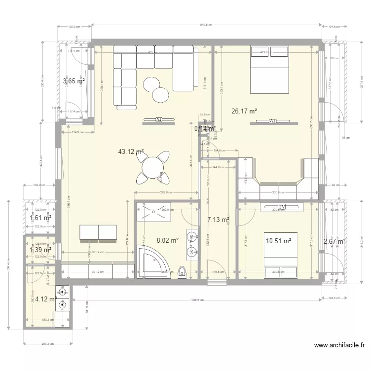 plan appartement jonathan. Plan de 
