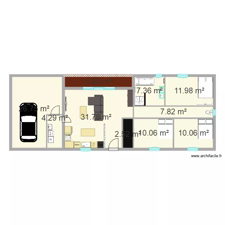 Maison2. Plan de 