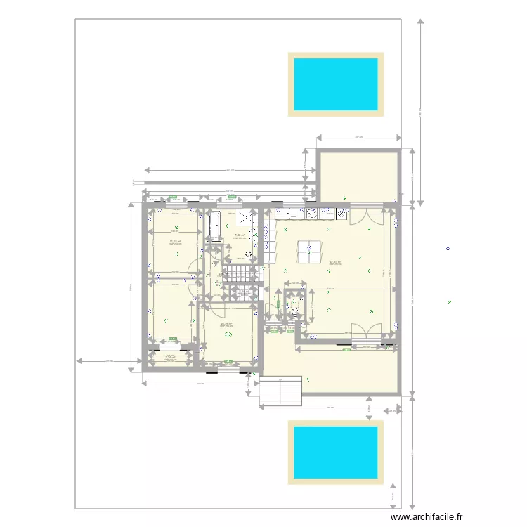maussane 1 rdc sdbain2 electricite12. Plan de 