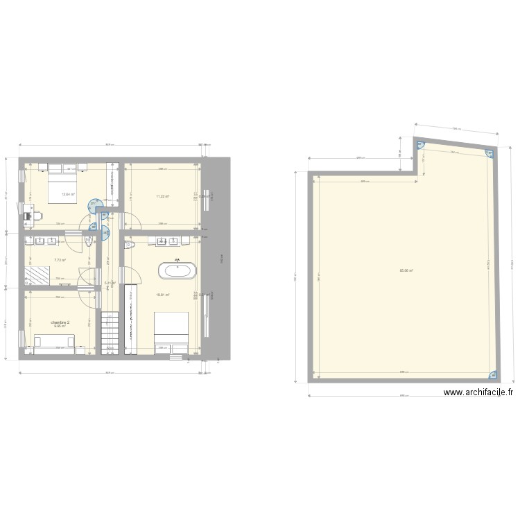 maison 1er etage apres version 2 stoumont. Plan de 0 pièce et 0 m2