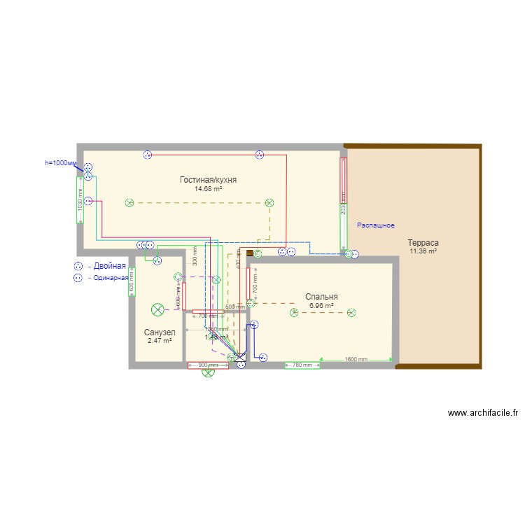 Istra Mishutino Electric. Plan de 0 pièce et 0 m2