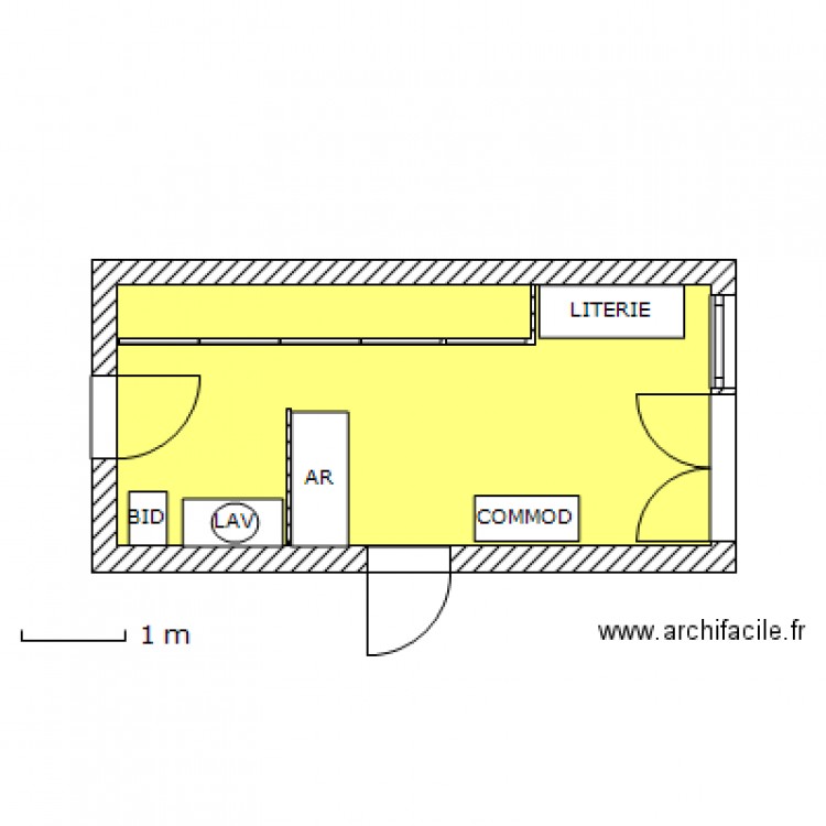 CHAMBRE RDC. Plan de 0 pièce et 0 m2