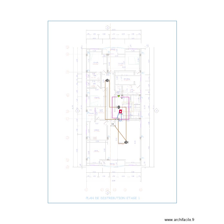 SSI étage 1. Plan de 0 pièce et 0 m2