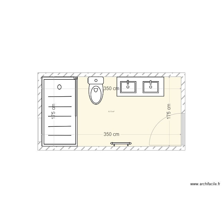 Forissier Salle de bains. Plan de 0 pièce et 0 m2