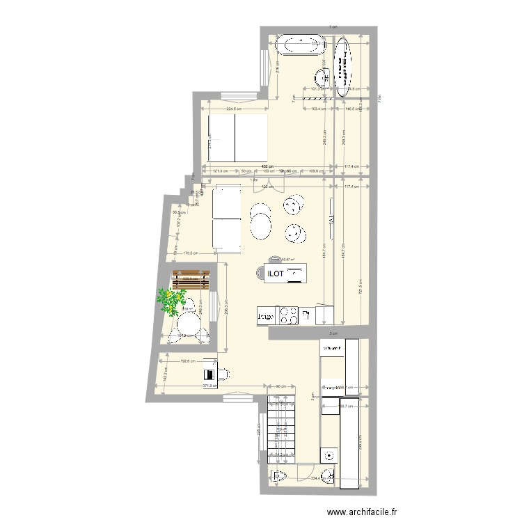 saint ho 4 terrasse b. Plan de 0 pièce et 0 m2