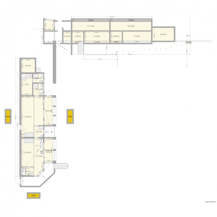 Plan passerelle. Plan de 0 pièce et 0 m2