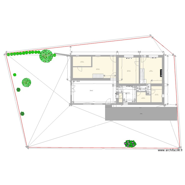 plan terrain avec plantes1. Plan de 0 pièce et 0 m2