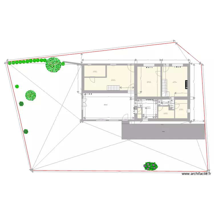 plan terrain avec plantes1. Plan de plan terrain avec plantes1. Plan de