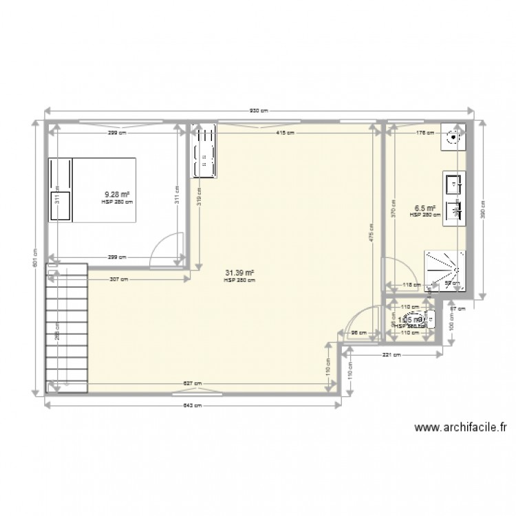 2eme gauche. Plan de 0 pièce et 0 m2