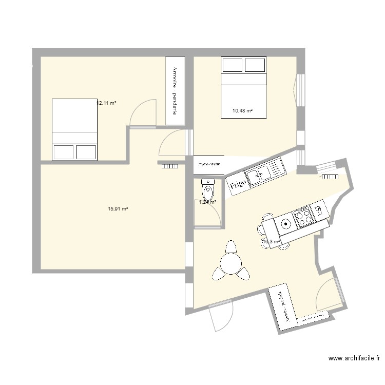 Clotilde BAR V3. Plan de 0 pièce et 0 m2