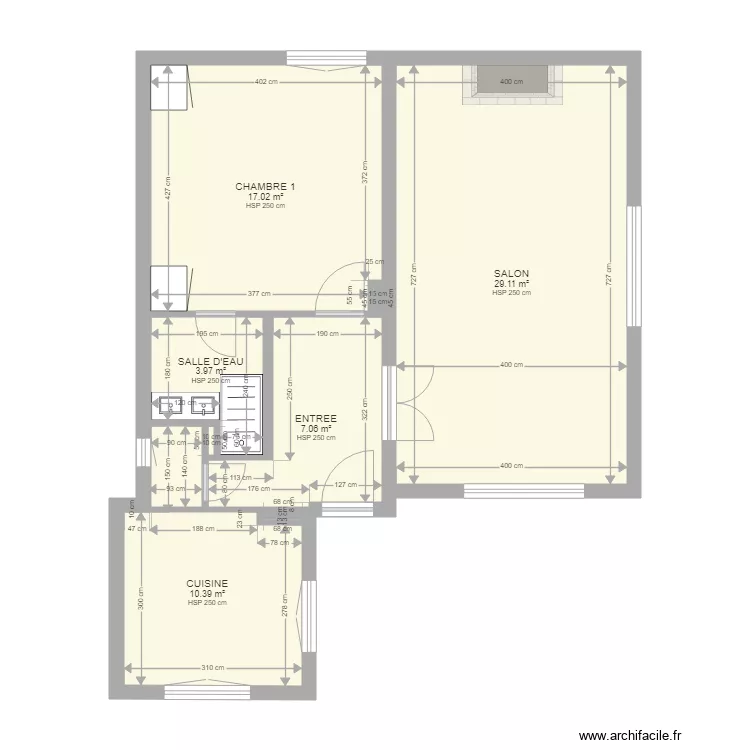 93 CHEMIN DE LA REINAUDE ETAGE. Plan de 