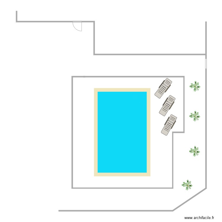 piscine 1. Plan de 0 pièce et 0 m2