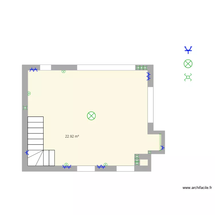 salle a manger electricit&eacute;. Plan de 