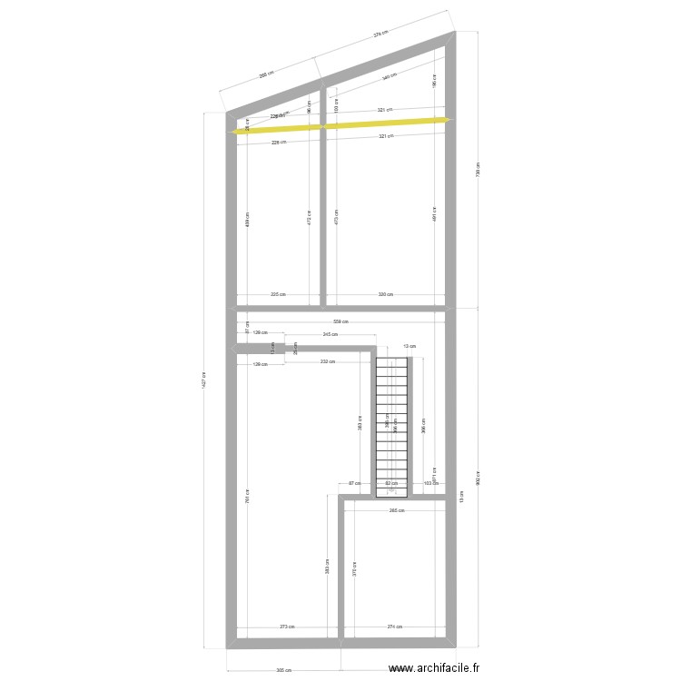 Ecluse 2/4 1er Projection 1. Plan de 0 pièce et 0 m2