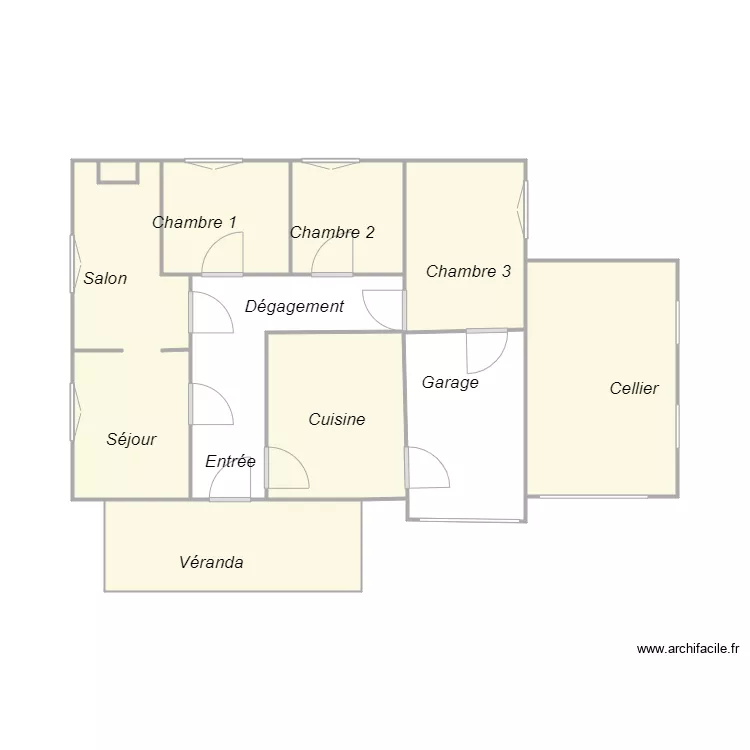 Croquis BERGEON. Plan de 