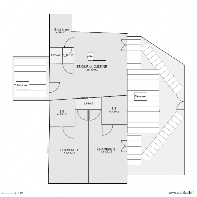 GITE DEFINITIF. Plan de 0 pièce et 0 m2