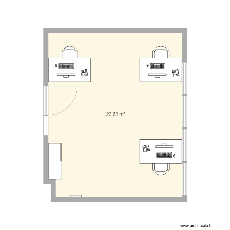 Bureau V1. Plan de 0 pièce et 0 m2
