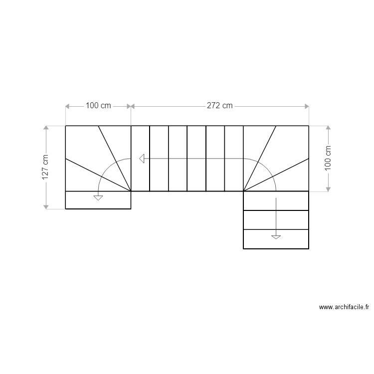 escalier. Plan de 0 pièce et 0 m2