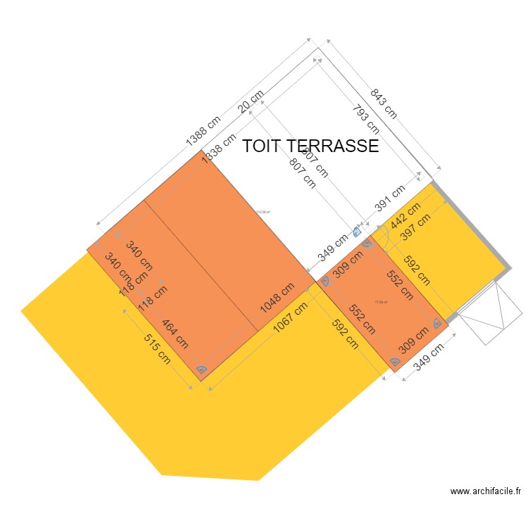 plans avec toiture. Plan de 0 pièce et 0 m2