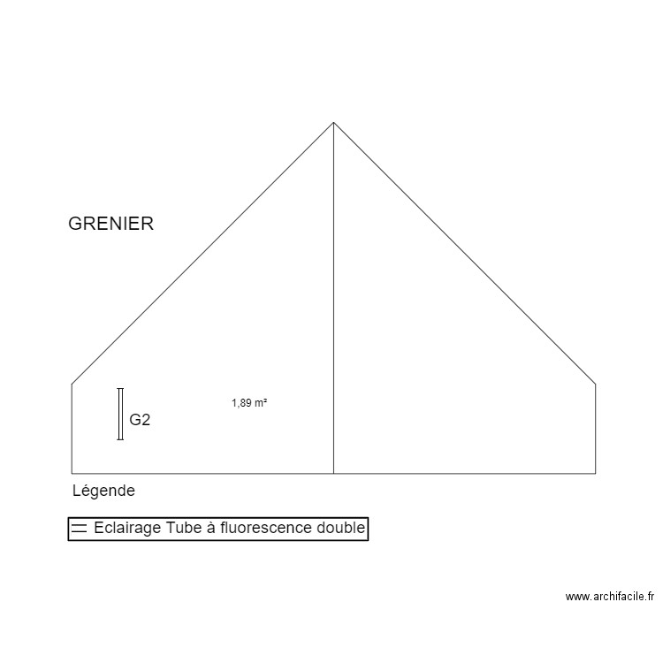 plan 3. Plan de 1 pièce et 2 m2