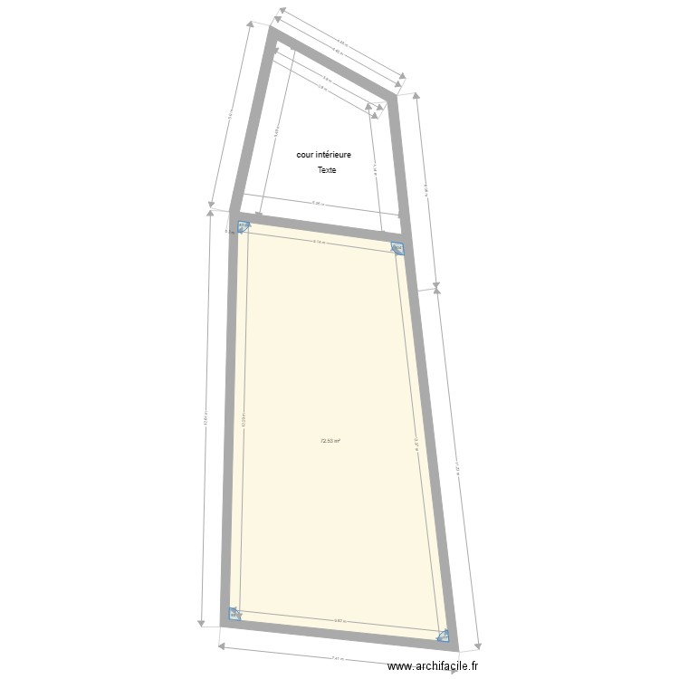 emprise sur le terrain . Plan de 0 pièce et 0 m2