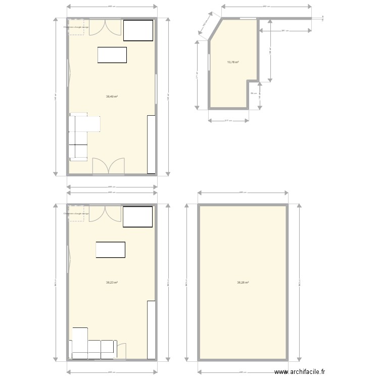 elo. Plan de 4 pièces et 126 m2