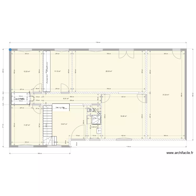 pavillon longueau. Plan de 