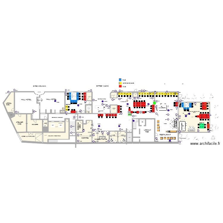 Plan de salle RDC MIX juin juillet 2018. Plan de 0 pièce et 0 m2