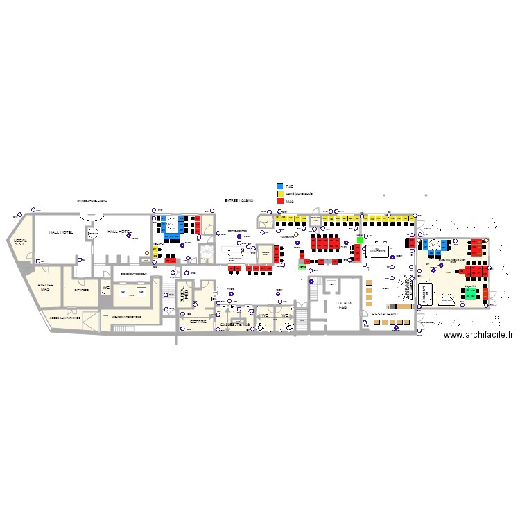 Plan de salle RDC MIX juin juillet 2018. Plan de 0 pièce et 0 m2