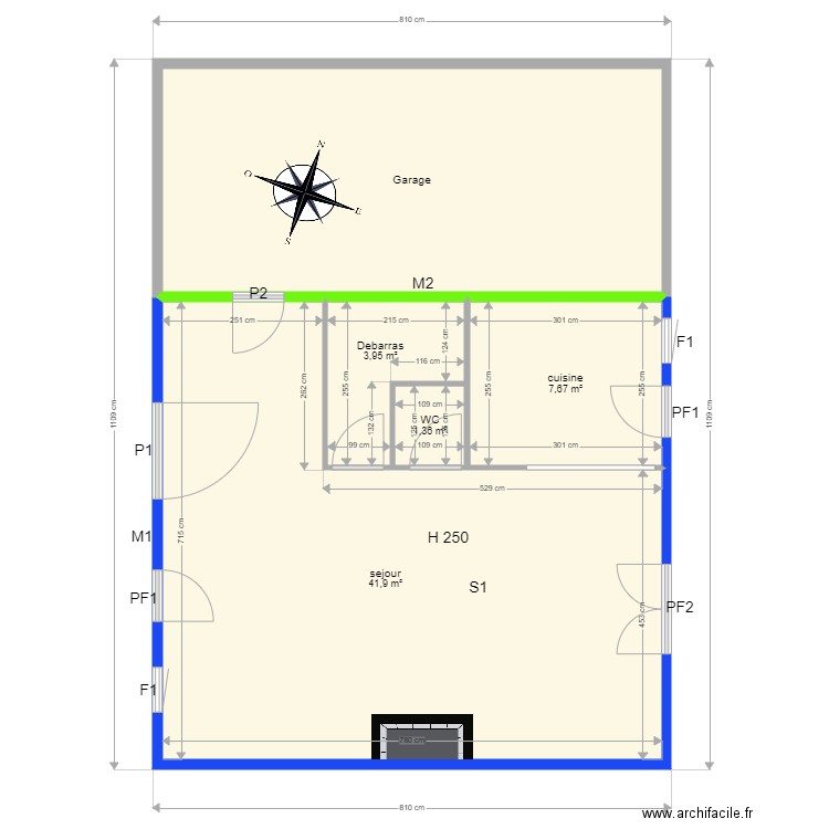 PEYRET. Plan de 0 pièce et 0 m2