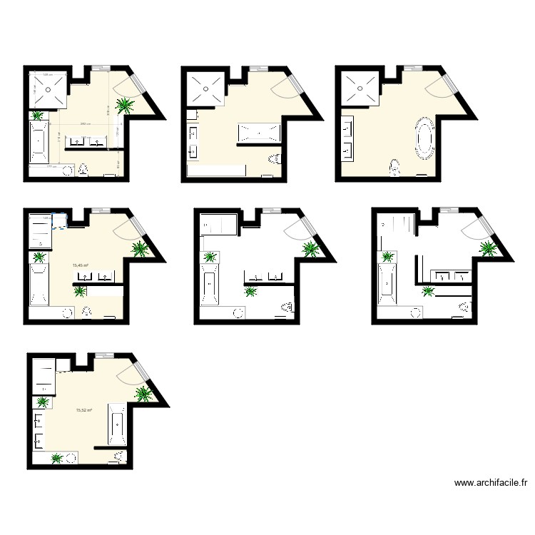 Salle de bain. Plan de 0 pièce et 0 m2