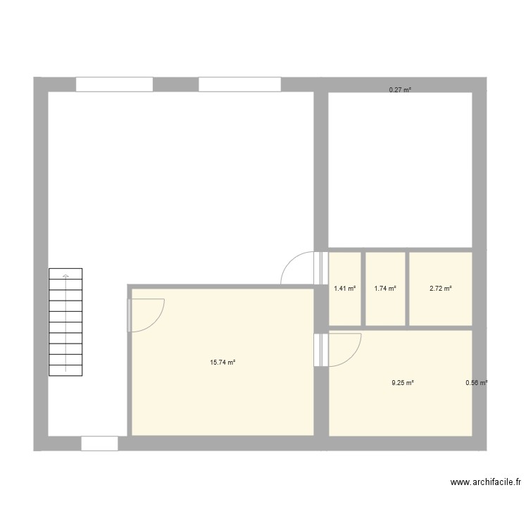 Scenario B. Plan de 0 pièce et 0 m2